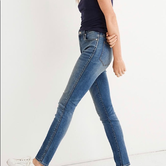 HP🌟🎈Madewell ✨NWTs✨10" High-Rise Stud Edition - Picture 2 of 10